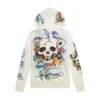 Skulls Long Fleece Hoodie