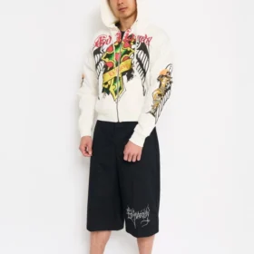 Skulls Long Twill Workwear Shorts