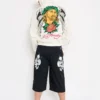 Skulls Long Twill Workwear Shorts