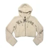 Tiger Hooded Sherpa Zip Up Jacket