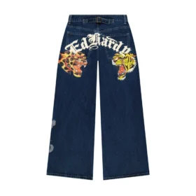 Tiger Leopard Baggy Jeans