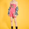 Tiger Skull Ribbed Tube Romper